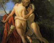 弗朗索瓦约瑟夫纳韦 - The Nymph Salmacis And Hermaphroditus